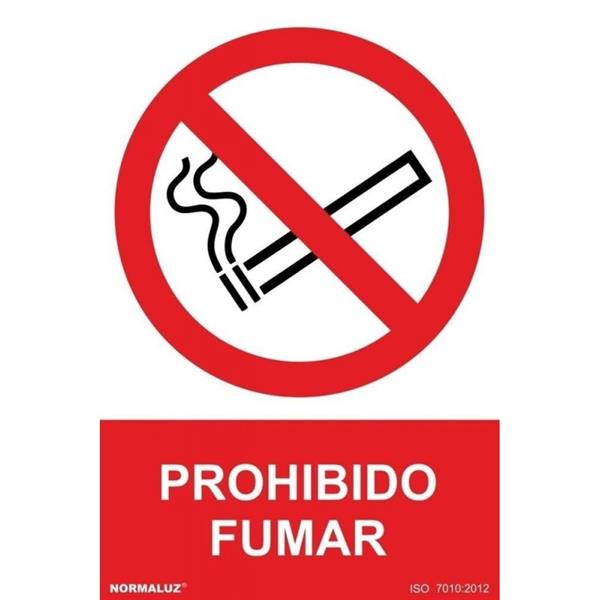 SEÑAL PROHIBICION CASTELLANO ADHESIVO 21X30 CM-PROHIBIDO FUMAR RD40000