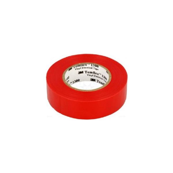 3M™ CINTA AISLANTE PVC Temflex™ 165 19mm x 20m Rojo