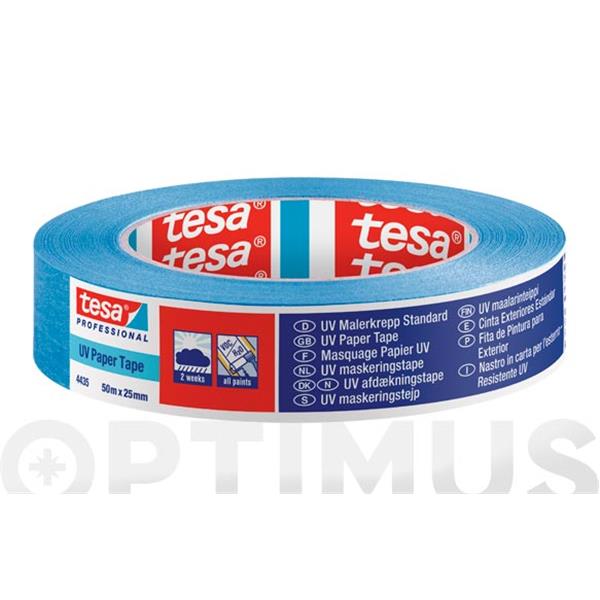 TESA CINTA DE PINTOR DE EXTERIOR AZUL 50 M X 25 MM