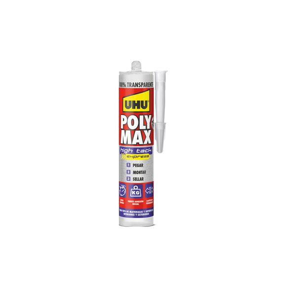 ADHESIVO MONTAJE SELLADOR POLY MAX EXPRESS HIGH TACK 300 GR CRISTAL