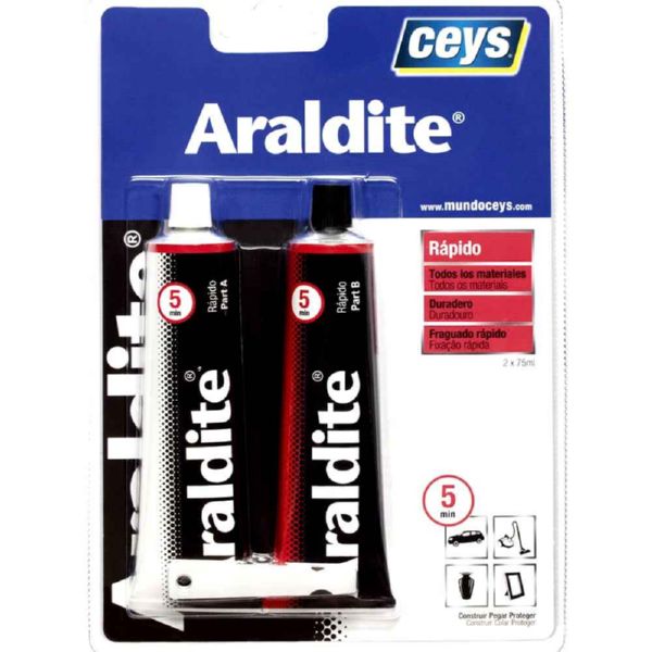 ARALDITE RAPIDO 5 MINUTOS 75+75 ML