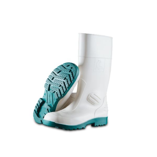 BOTA AGUA SEGUR COLOR BLANCA-VERDE MODELO 308 PUNTERA + PLANTILLA S5 T 39