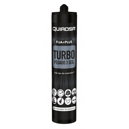 FIJA+ PLUS TURBO BLANCO SUJECCION INMEDIATA 3 SEGUNDOS TODO TIPO DE MATERIALES 290 ML