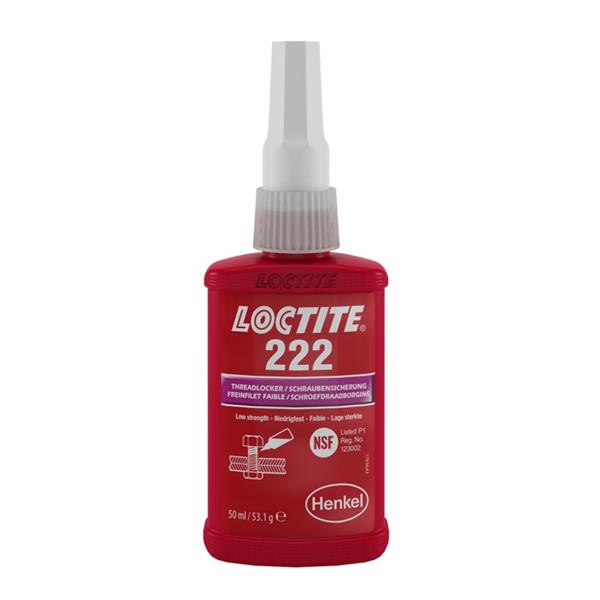 LOCTITE 222 BOTELLA FIJADOR BAJA RESISTENCIA 250 ML