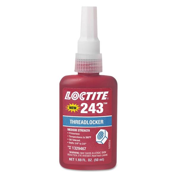 LOCTITE 243 BOTELLA FIJADOR RESISTENCIA MEDIA PIEZAS ACEITADAS 50 ML