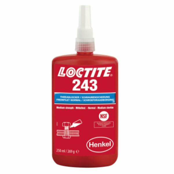 LOCTITE 243 FIJADOR RESISTENCIA MEDIA PIEZAS ACEITADAS 250 ML