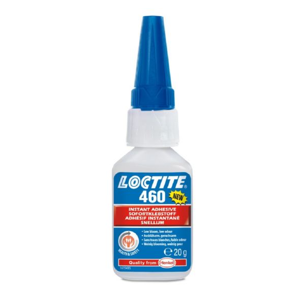 LOCTITE 460 BOTELLA ADHESIVO INSTANTÁNEO BAJO EMPAÑAMIENTO VISCOSIDAD MEDIA 20G