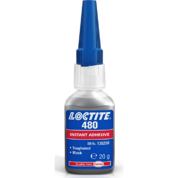 LOCTITE 480 BOTELLA ADHESIVO INSTANTÁNEO RESISTENCIA A PELADO NEGRO 500G