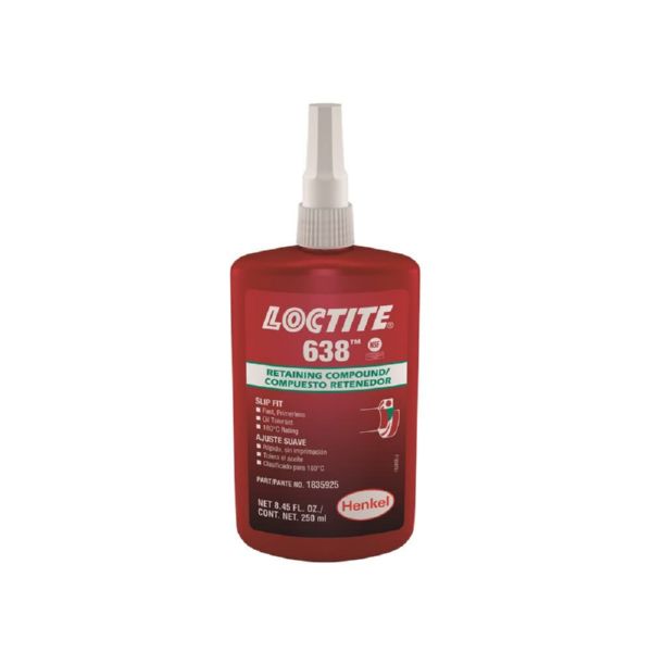 LOCTITE 638 BOTELLA RETENEDOR MONTAJES HOLGADOS 250 ML