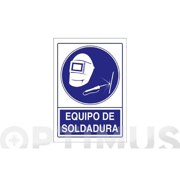 SEÑAL OBLIGACION 297X210 MM-EQUIPO DE SOLDADURA